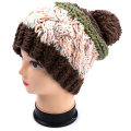 Рука Вязать Ведро Hat Chunky Вязаные Vegan Knit Hat Ручная работа